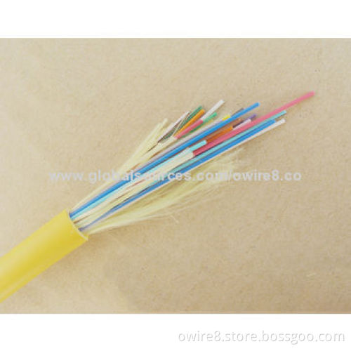 Indoor Fiber-optic Cable Per Meter Price, Tight-buffered 0.9mm single Mode 9/125 DistributionNew